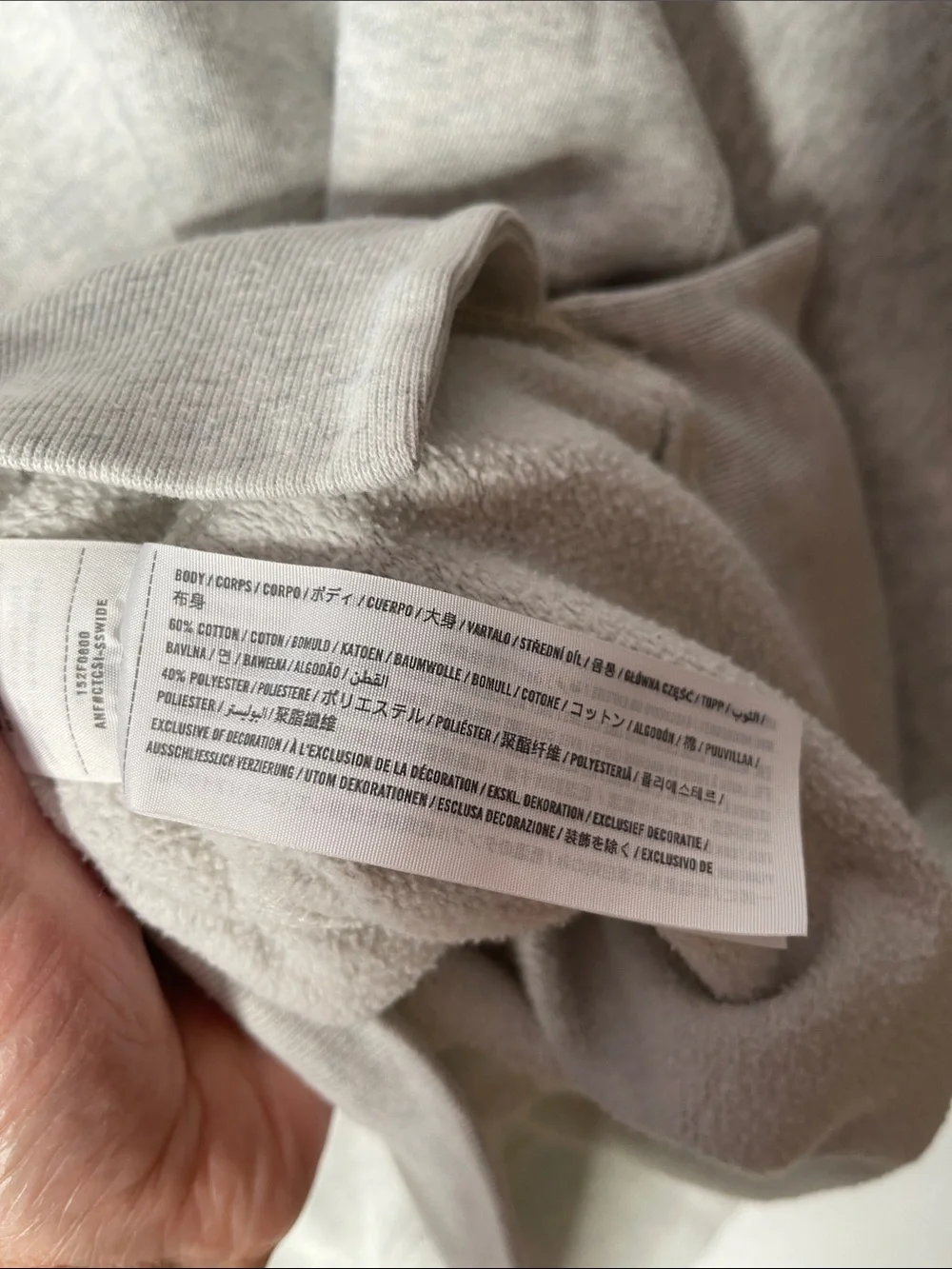 Abercrombie & Fitch XL Crewneck Sweatshirt Gray Classic Ladies Long Sleeves - Picture 4 of 8